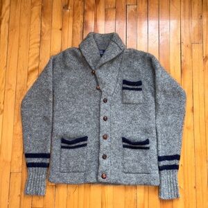 Vintage Polo Ralph Lauren Wool Letterman Cardigan Sweater